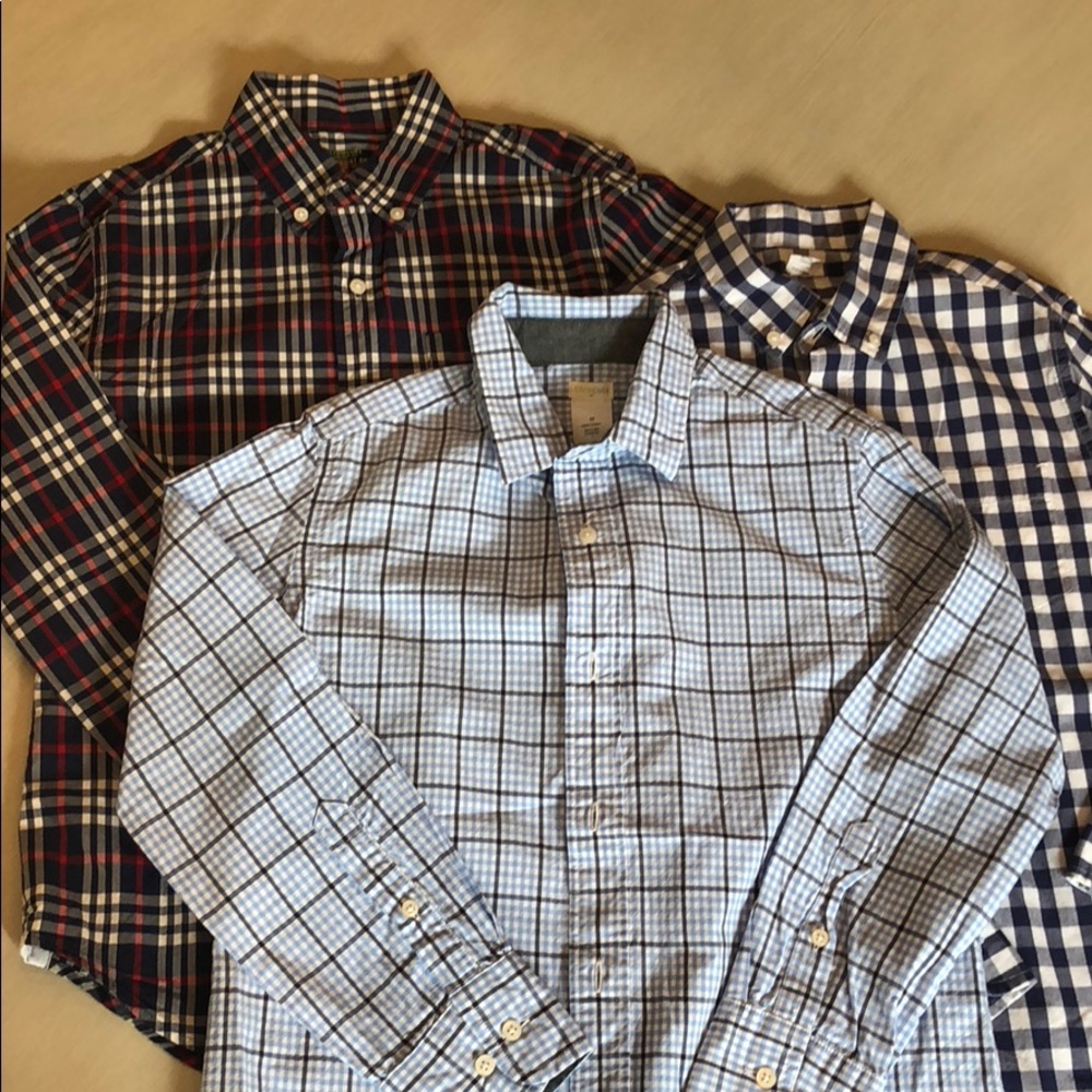 Crewcuts boys cotton button down size 10